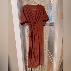 Wrap dress size 12 in Dusty Rose Pink